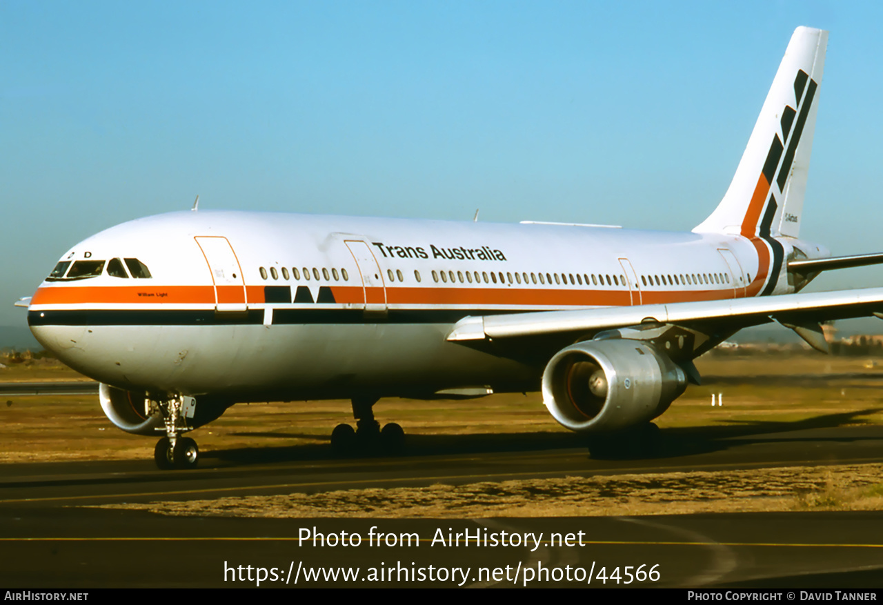 Aircraft Photo of VH-TAD | Airbus A300B4-203 | Trans-Australia Airlines - TAA | AirHistory.net #44566