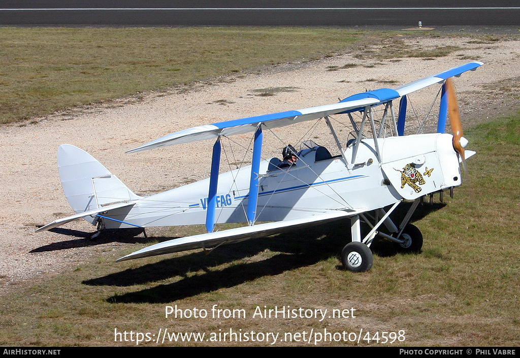 Aircraft Photo of VH-FAG | De Havilland D.H. 82A Tiger Moth | AirHistory.net #44598