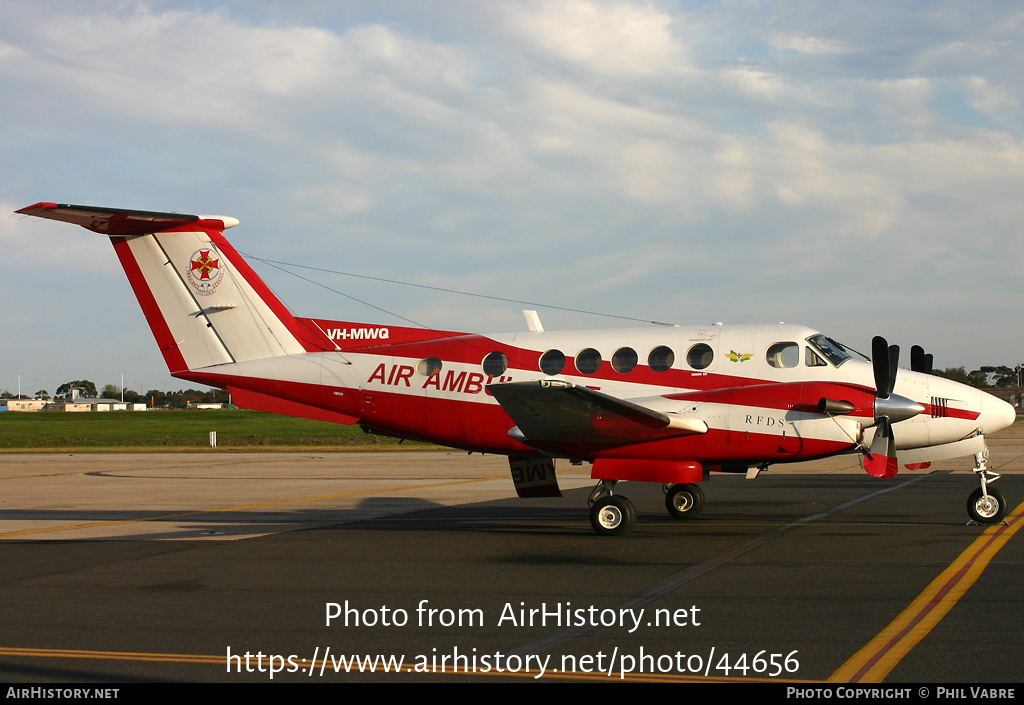 Aircraft Photo of VH-MWQ | Beech B200 Super King Air | Royal Flying Doctor Service - RFDS | AirHistory.net #44656