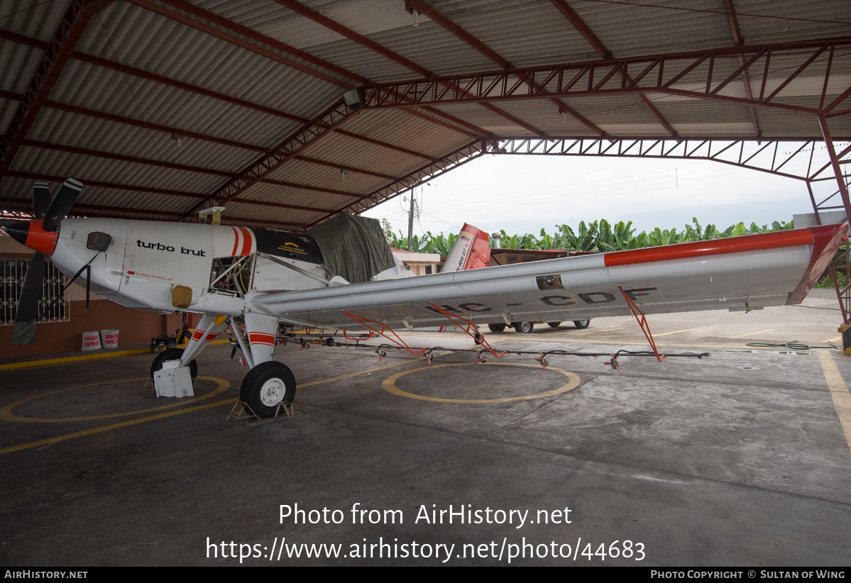 Aircraft Photo of HC-CDF | PZL-Okecie PZL-106BT-601 Turbo Kruk | APACSA | AirHistory.net #44683