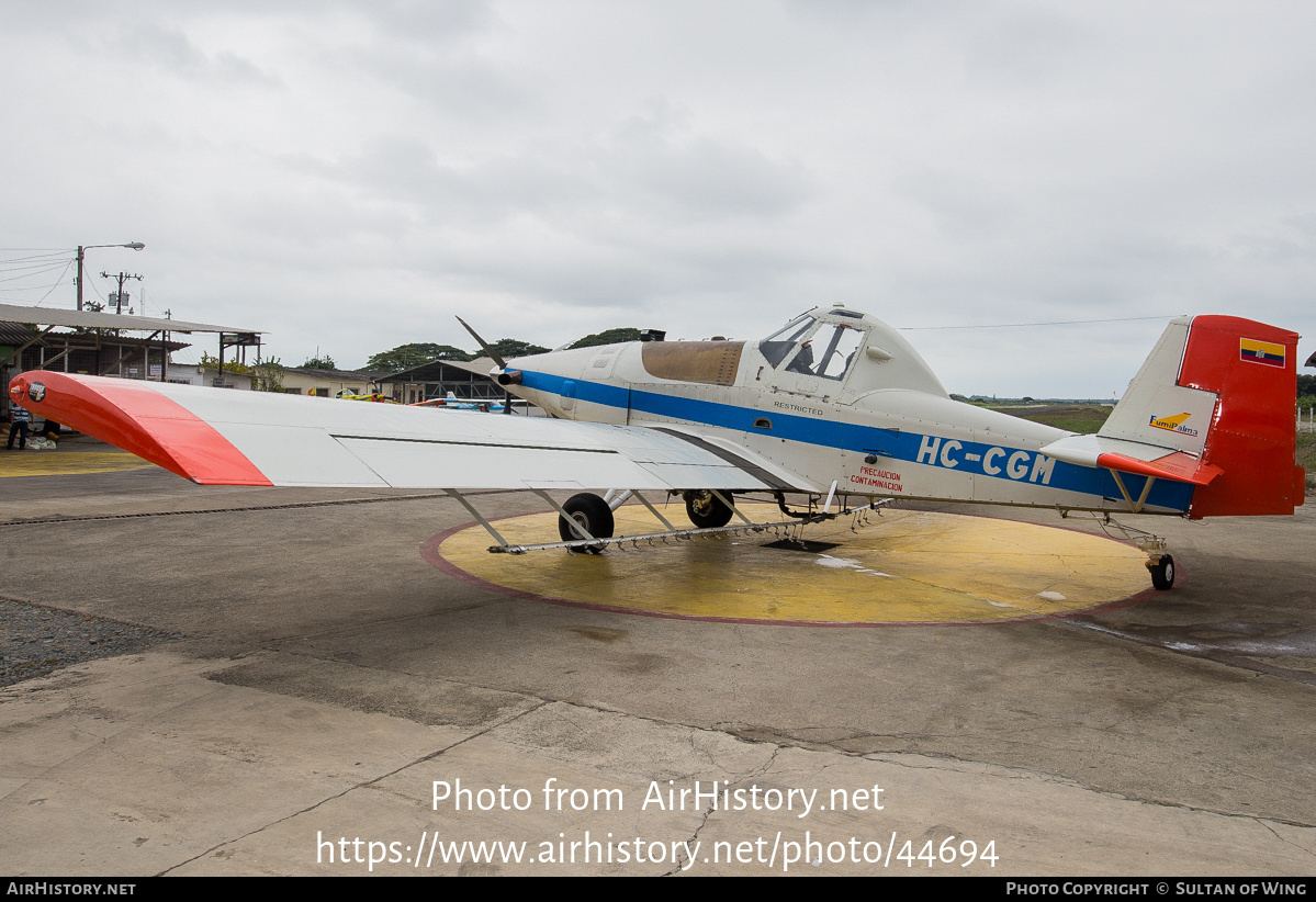 Aircraft Photo of HC-CGM | Thrush S2R-T34 Thrush 510P | Fumipalma | AirHistory.net #44694