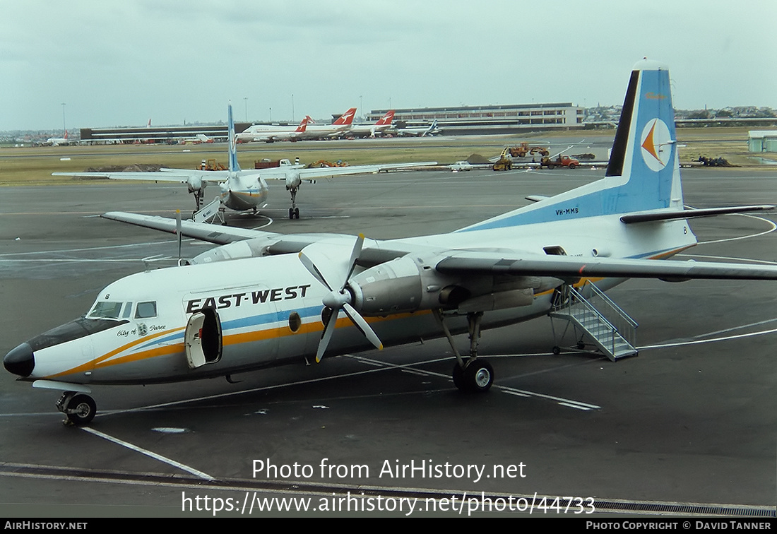 Aircraft Photo of VH-MMB | Fokker F27-300 Friendship | East-West Airlines | AirHistory.net #44733