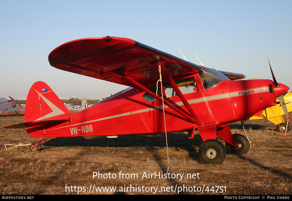 Aircraft Photo of VH-RDB | Piper PA-22/20-150 Pacer | AirHistory.net #44751