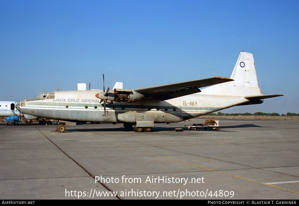 Aircraft Photo of EL-AKY | Antonov An-8 | Santa Cruz Imperial - SCI | AirHistory.net #44809