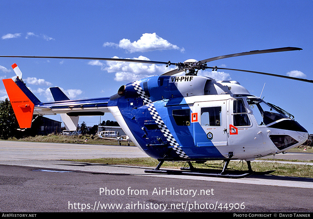 Aircraft Photo of VH-PHF | MBB-Kawasaki BK-117A-4 | NSW Police | AirHistory.net #44906