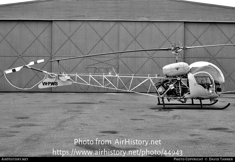 Aircraft Photo of VH-PWS | Bell 47G-3B-2 | Suttons Helicopter Services ...