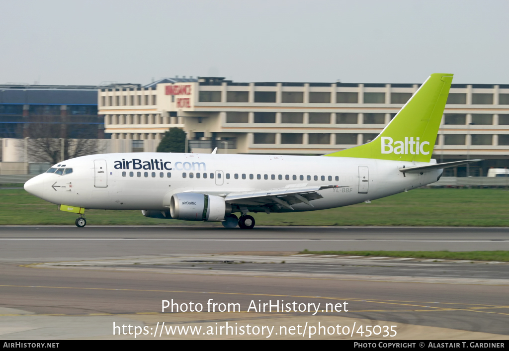 Aircraft Photo of YL-BBF | Boeing 737-548 | AirBaltic | AirHistory.net #45035