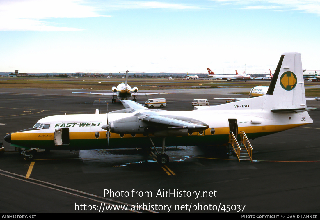 Aircraft Photo of VH-EWX | Fokker F27-500/RF Friendship | East-West Airlines | AirHistory.net #45037