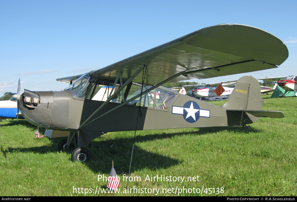 Aircraft Photo of N36857 | Aeronca 65TAC | USA - Air Force | AirHistory.net #45138