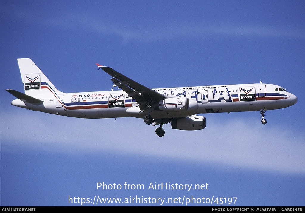 Aircraft Photo of D-ALAI | Airbus A321-231 | Aero Lloyd | AirHistory.net #45197