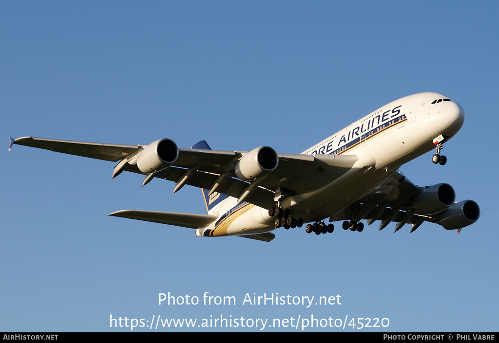 Aircraft Photo of 9V-SKK | Airbus A380-841 | Singapore Airlines | AirHistory.net #45220