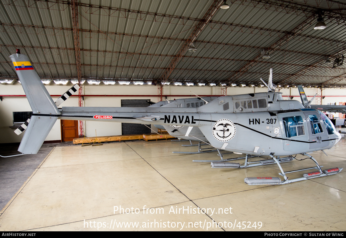 Aircraft Photo of HN-307 | Bell 206B-3 JetRanger III | Ecuador - Navy | AirHistory.net #45249