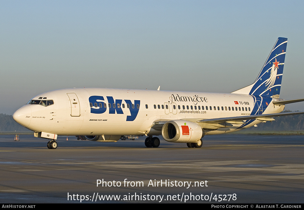 Aircraft Photo of TC-SKB | Boeing 737-430 | Sky Airlines | AirHistory.net #45278