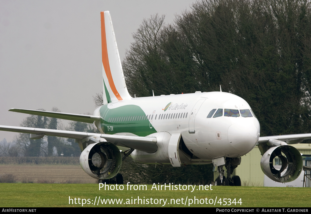 Aircraft Photo of TU-TSN | Airbus A319-112 | Air Côte d'Ivoire | AirHistory.net #45344