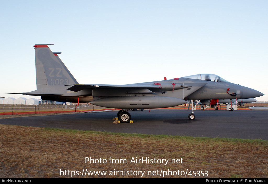 Aircraft Photo of 83-0023 / AF83-023 | McDonnell Douglas F-15C Eagle | USA - Air Force | AirHistory.net #45353