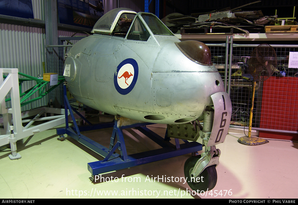 Aircraft Photo of A79-160 | De Havilland D.H. 100 Vampire F30 | Australia - Air Force | AirHistory.net #45476