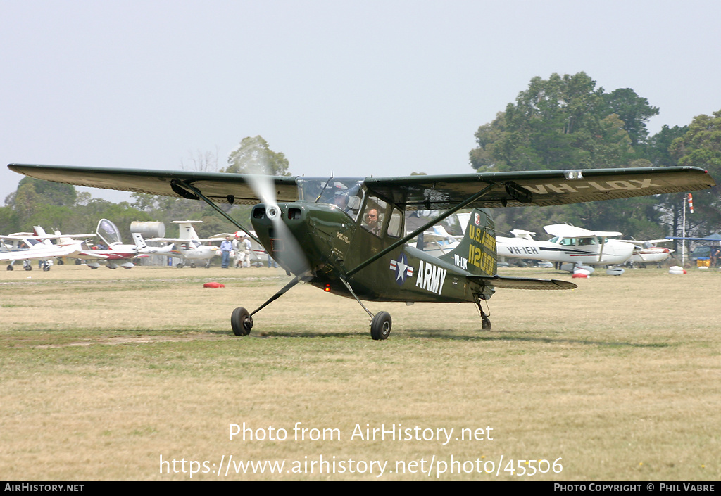 Aircraft Photo of VH-LQX / 51-12001 | Cessna O-1A Bird Dog | USA - Army | AirHistory.net #45506