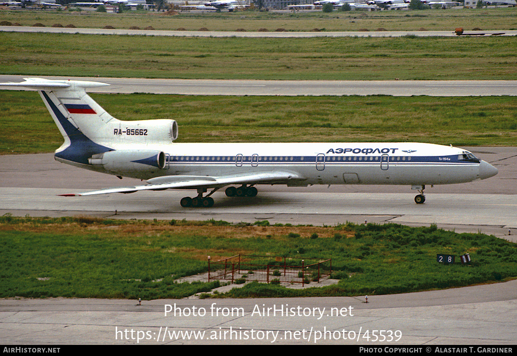 Aircraft Photo of RA-85662 | Tupolev Tu-154M | Aeroflot | AirHistory.net #45539