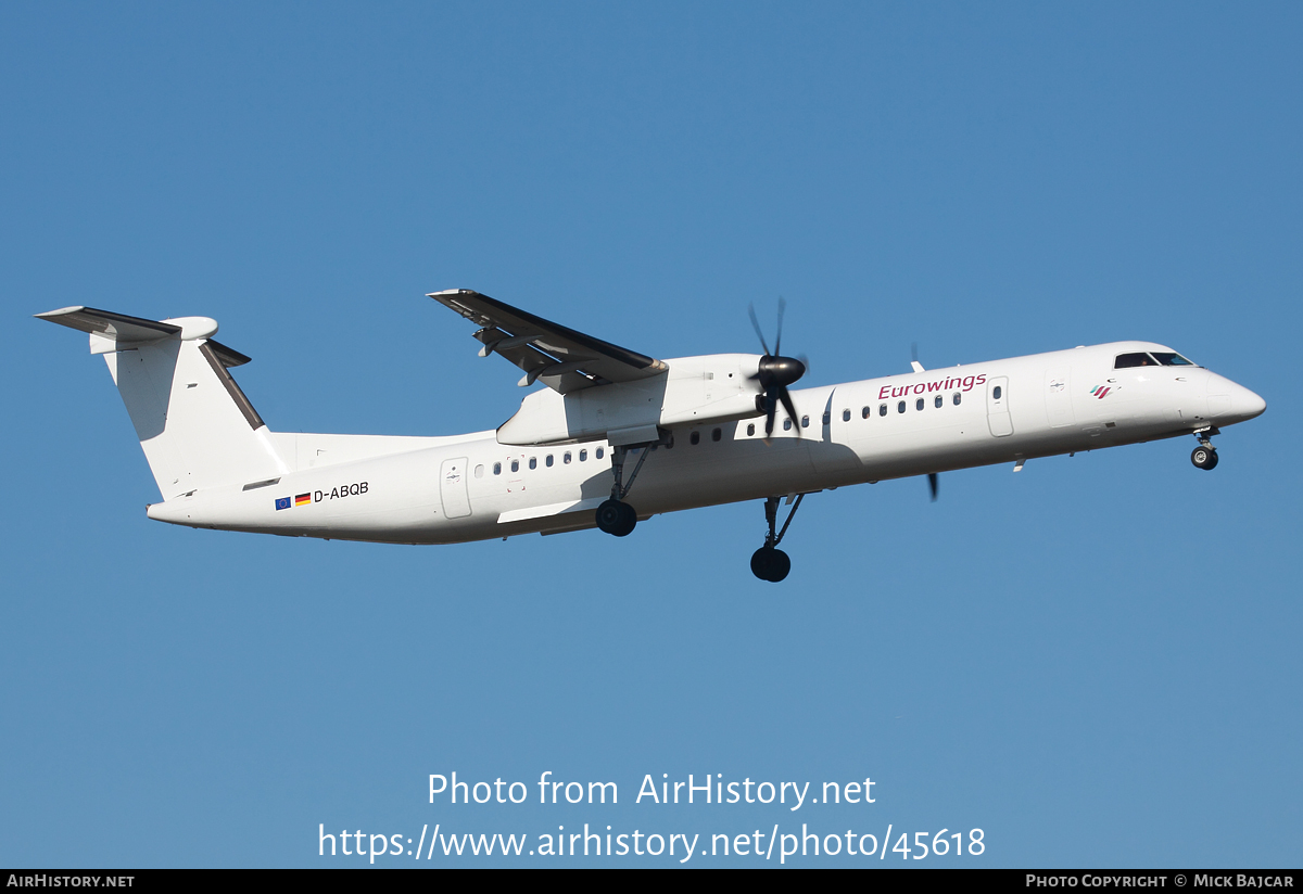 Aircraft Photo of D-ABQB | Bombardier DHC-8-402 Dash 8 | Eurowings | AirHistory.net #45618