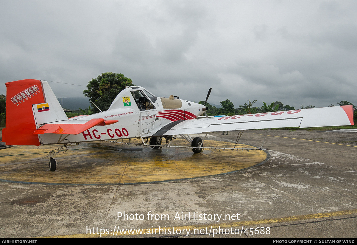 Aircraft Photo of HC-CQO | Thrush S2R-T34 Thrush 510P | AeroAgripac | AirHistory.net #45688