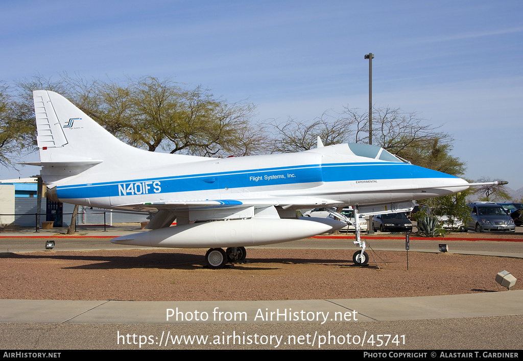 Aircraft Photo of N401FS | Douglas A-4C Skyhawk (A4D-2N) | Flight Systems Inc. | AirHistory.net #45741