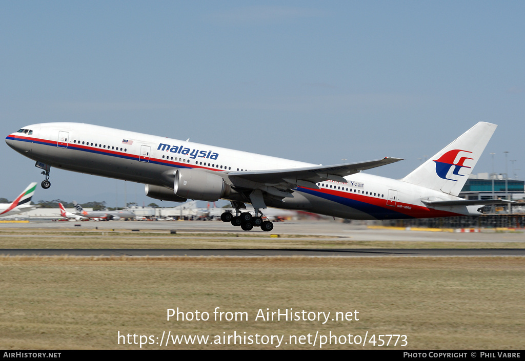 Aircraft Photo of 9M-MRB | Boeing 777-2H6/ER | Malaysia Airlines | AirHistory.net #45773