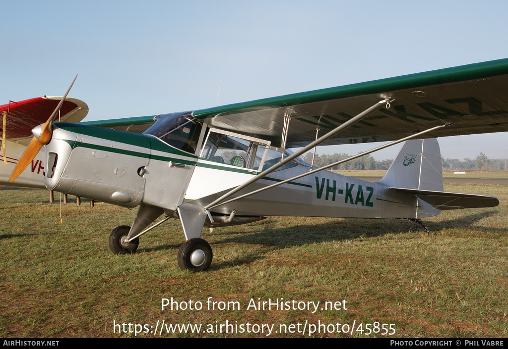 Aircraft Photo of VH-KAZ | Auster J-1B Aiglet | AirHistory.net #45855