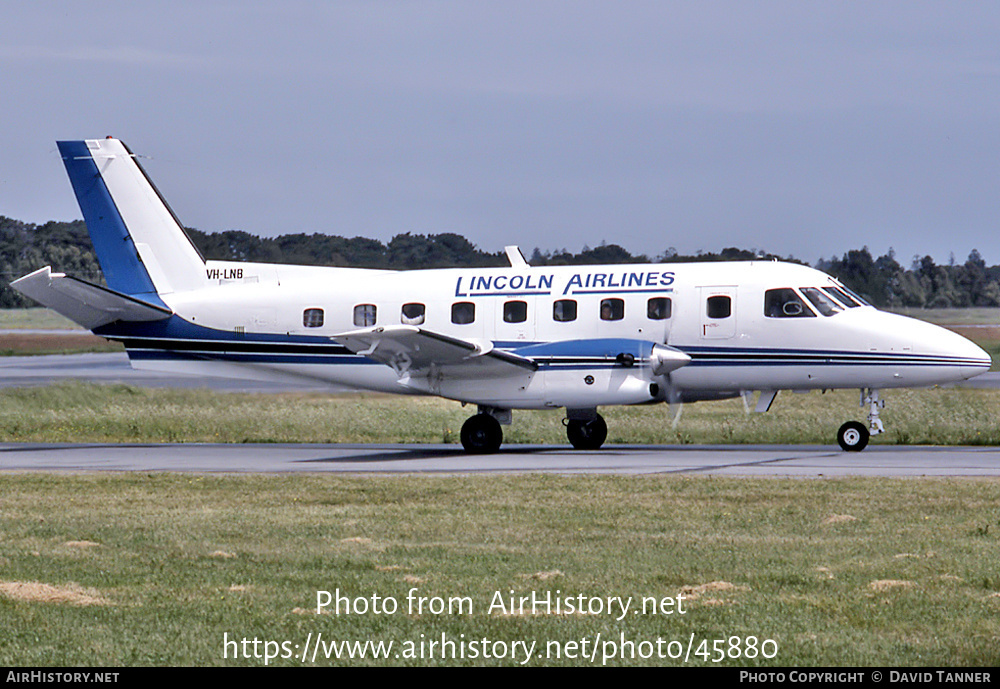 Aircraft Photo of VH-LNB | Embraer EMB-110P1A Bandeirante | Lincoln Airlines | AirHistory.net #45880