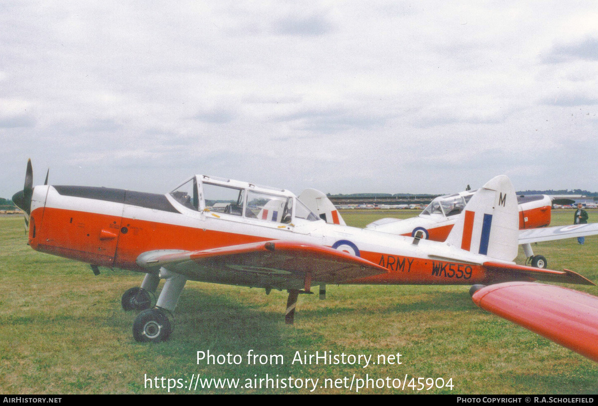 Aircraft Photo of WK559 | De Havilland Canada DHC-1 Chipmunk T10 | UK - Army | AirHistory.net #45904