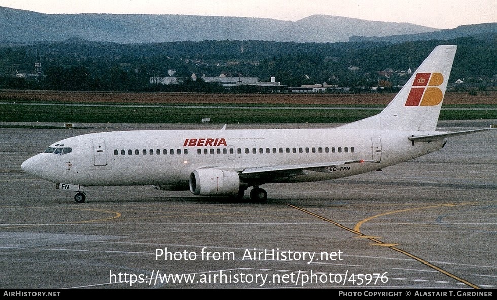 Aircraft Photo of EC-FFN | Boeing 737-36E | Iberia | AirHistory.net #45976