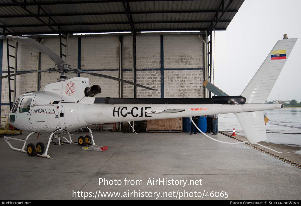 Aircraft Photo of HC-CJE | Eurocopter AS-350B-2 Ecureuil | Avioandes | AirHistory.net #46065