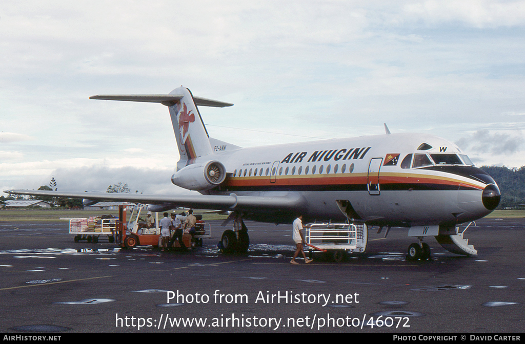 Aircraft Photo of P2-ANW | Fokker F28-1000 Fellowship | Air Niugini | AirHistory.net #46072