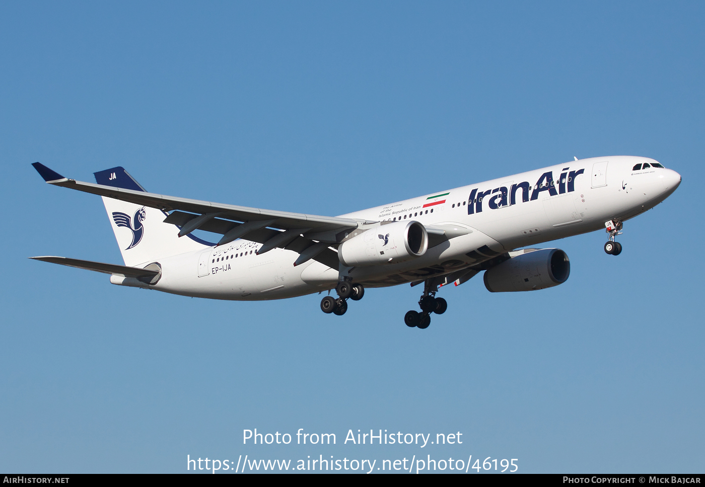 Aircraft Photo of EP-IJA | Airbus A330-243 | Iran Air | AirHistory.net #46195