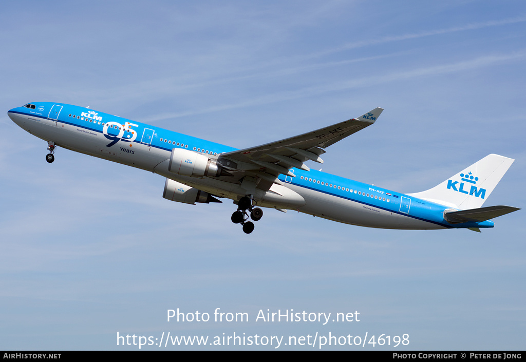 Aircraft Photo of PH-AKF | Airbus A330-303 | KLM - Royal Dutch Airlines | AirHistory.net #46198