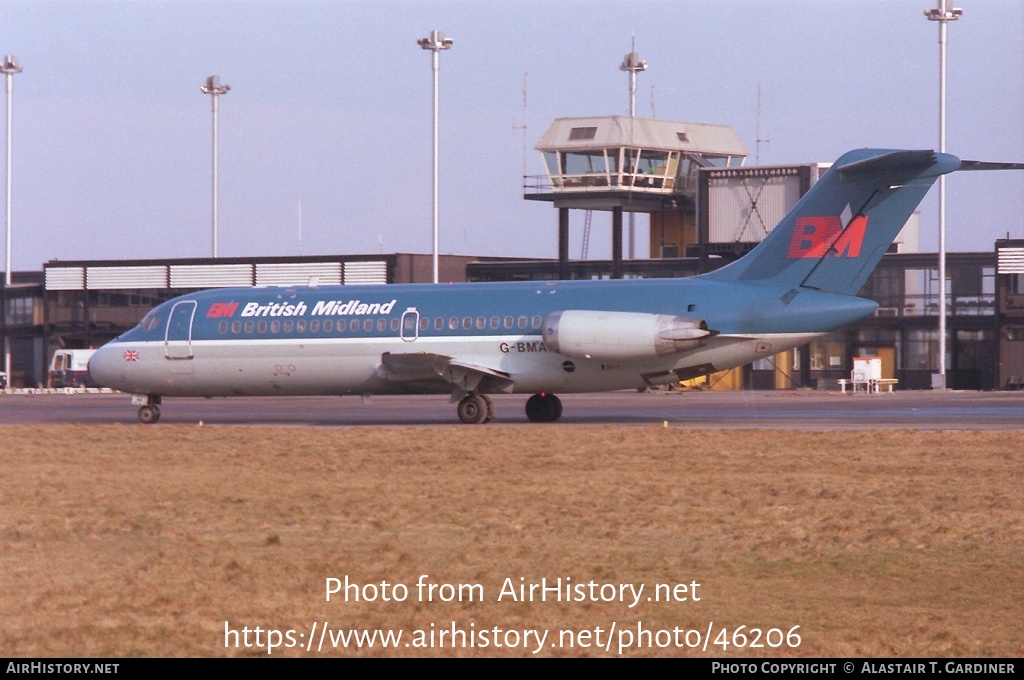 Aircraft Photo of G-BMAH | Douglas DC-9-14 | British Midland Airways - BMA | AirHistory.net #46206