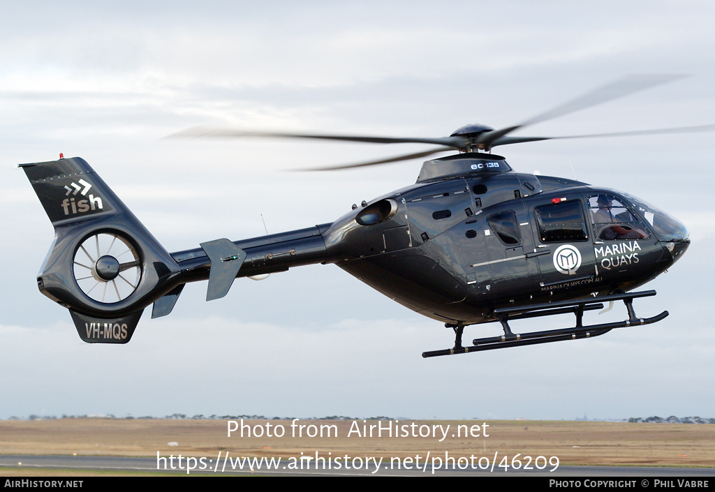 Aircraft Photo of VH-MQS | Eurocopter EC-135P-2+ | Marina Quays | AirHistory.net #46209