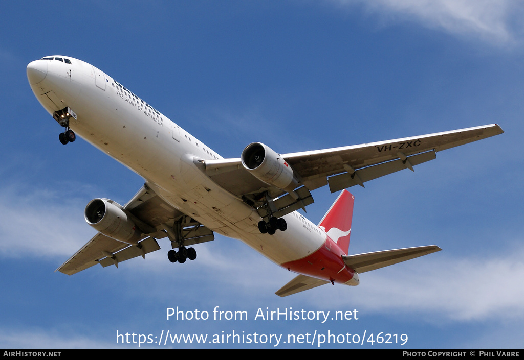 Aircraft Photo of VH-ZXC | Boeing 767-336/ER | Qantas | AirHistory.net #46219