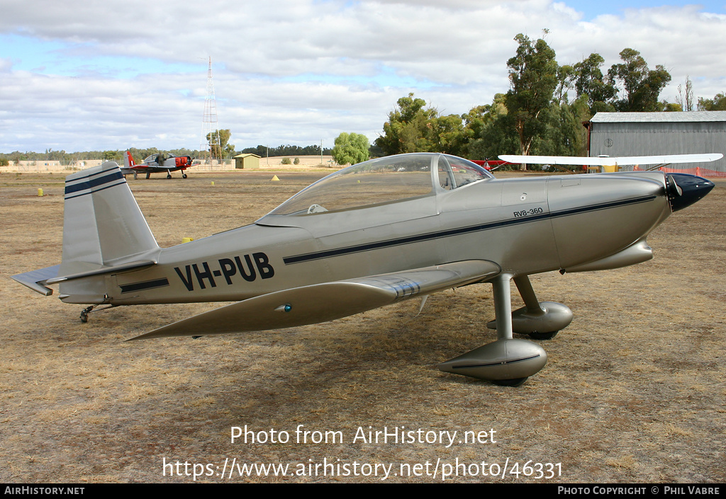 Aircraft Photo of VH-PUB | Van's RV-8 | AirHistory.net #46331