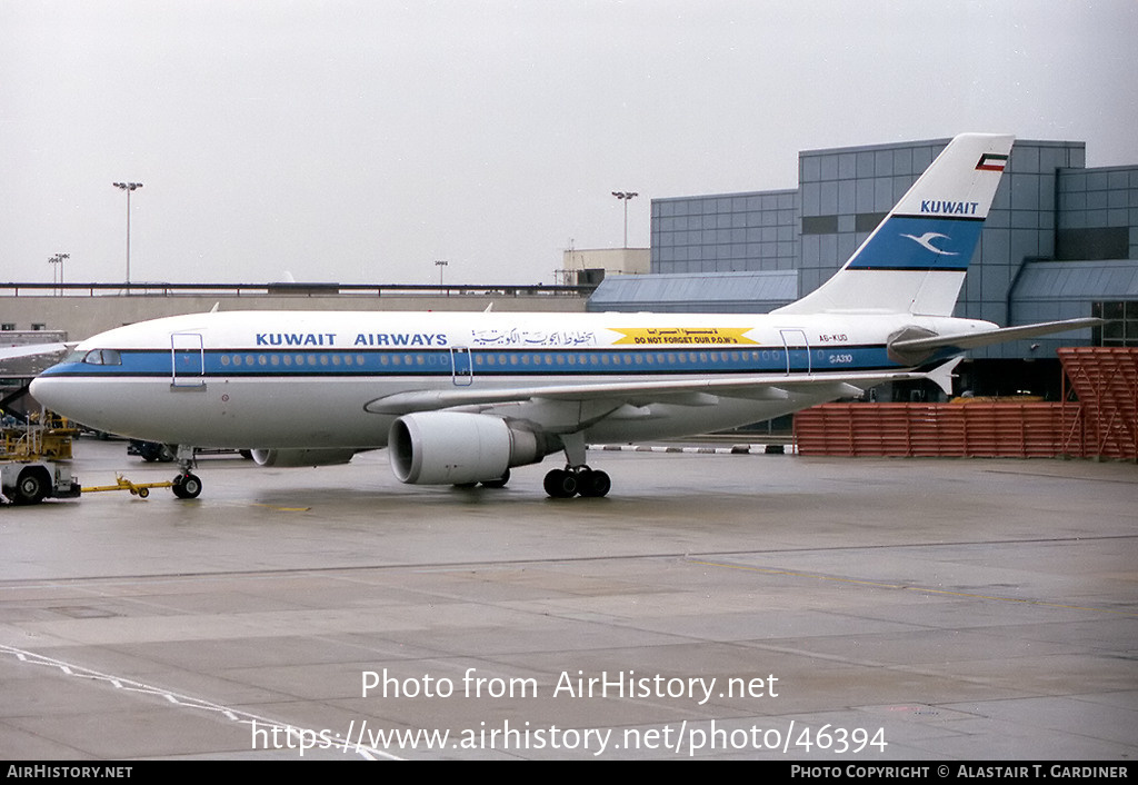 Aircraft Photo of A6-KUD | Airbus A310-304 | Kuwait Airways | AirHistory.net #46394