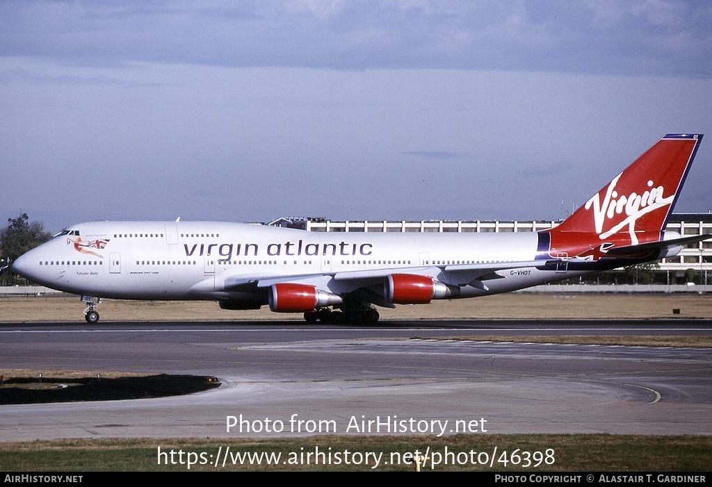 Aircraft Photo of G-VHOT | Boeing 747-4Q8 | Virgin Atlantic Airways | AirHistory.net #46398