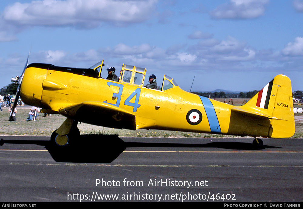 Aircraft Photo of VH-SFY / NZ934 | North American AT-6D Harvard III | New Zealand - Air Force | AirHistory.net #46402