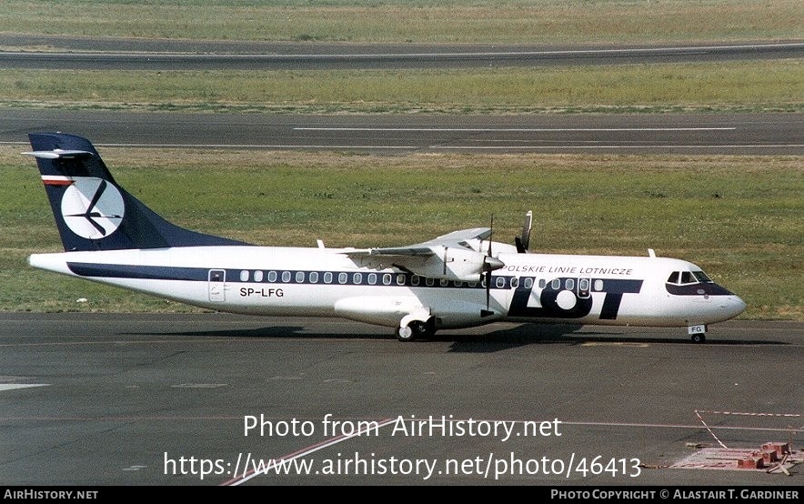 Aircraft Photo of SP-LFG | ATR ATR-72-202 | LOT Polish Airlines - Polskie Linie Lotnicze | AirHistory.net #46413