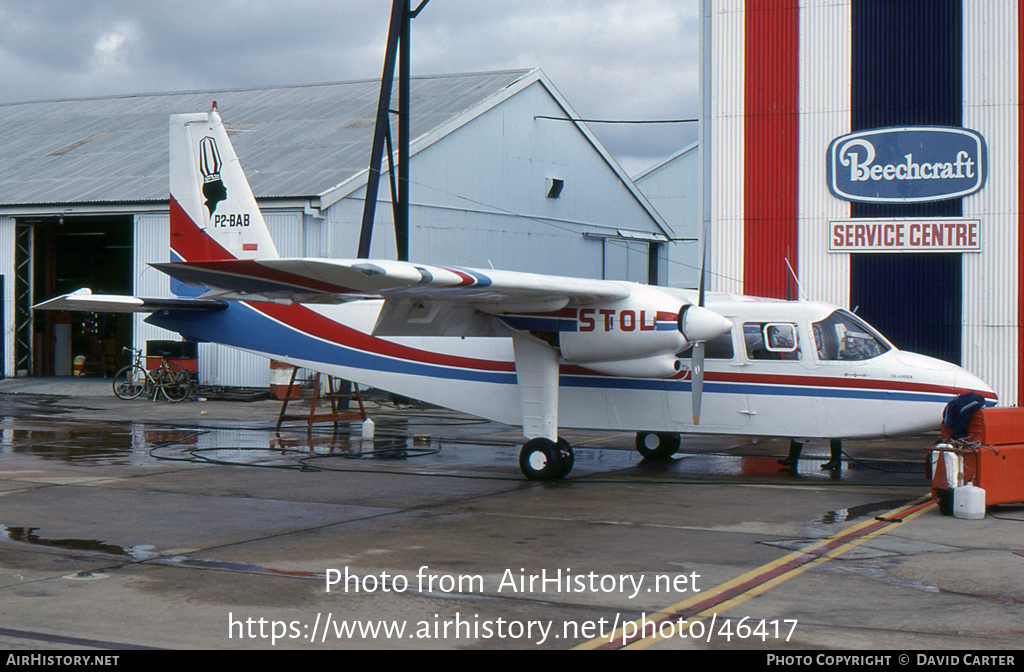 Aircraft Photo of P2-BAB | Britten-Norman BN-2A-26 Islander | Bougair | AirHistory.net #46417