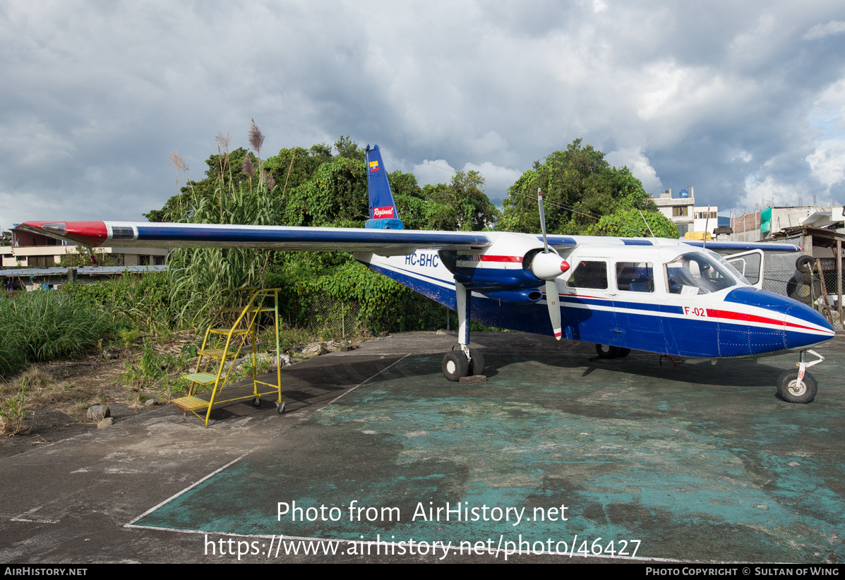 Aircraft Photo of HC-BHC | Britten-Norman BN-2A-20 Islander | Aero Regional | AirHistory.net #46427