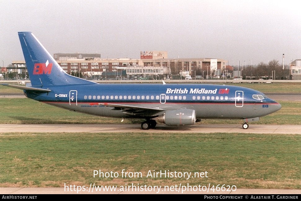 Aircraft Photo of G-OBMX | Boeing 737-59D | British Midland Airways - BMA | AirHistory.net #46620