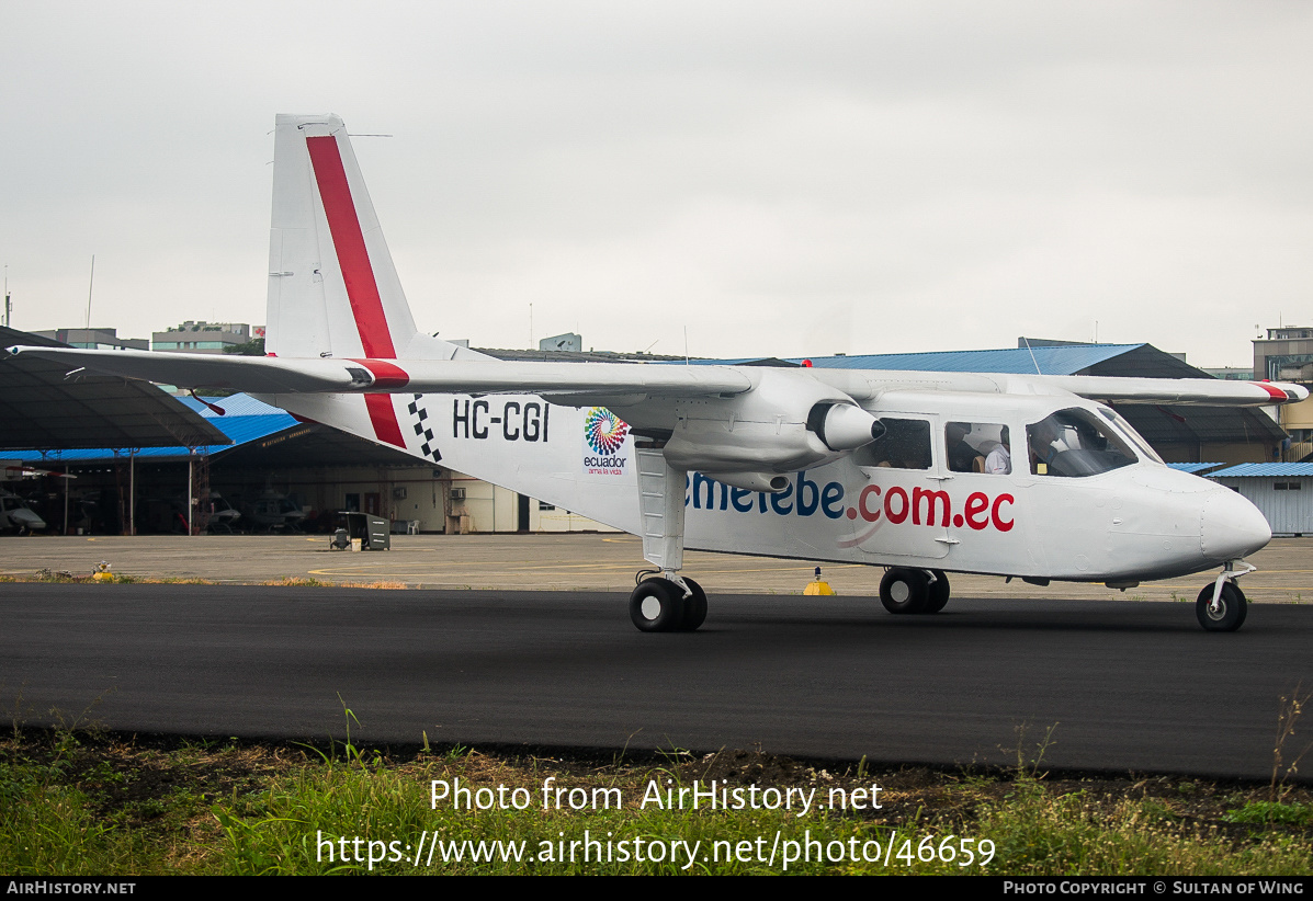 Aircraft Photo of HC-CGI | Britten-Norman BN-2A-21 Defender | Emetebe | AirHistory.net #46659