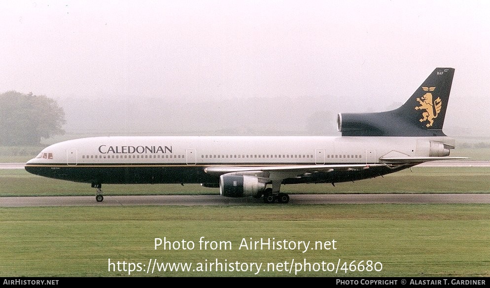 Aircraft Photo of G-BBAF | Lockheed L-1011-385-1-14 TriStar 100 | Caledonian Airways | AirHistory.net #46680