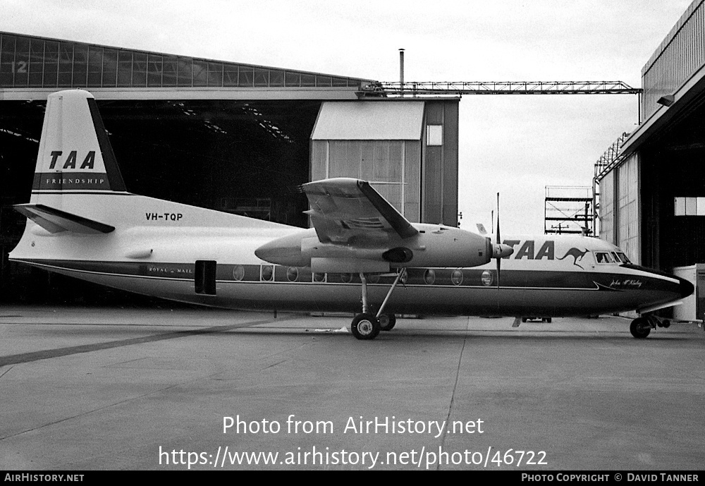 Aircraft Photo of VH-TQP | Fokker F27-600 Friendship | Trans-Australia Airlines - TAA | AirHistory.net #46722