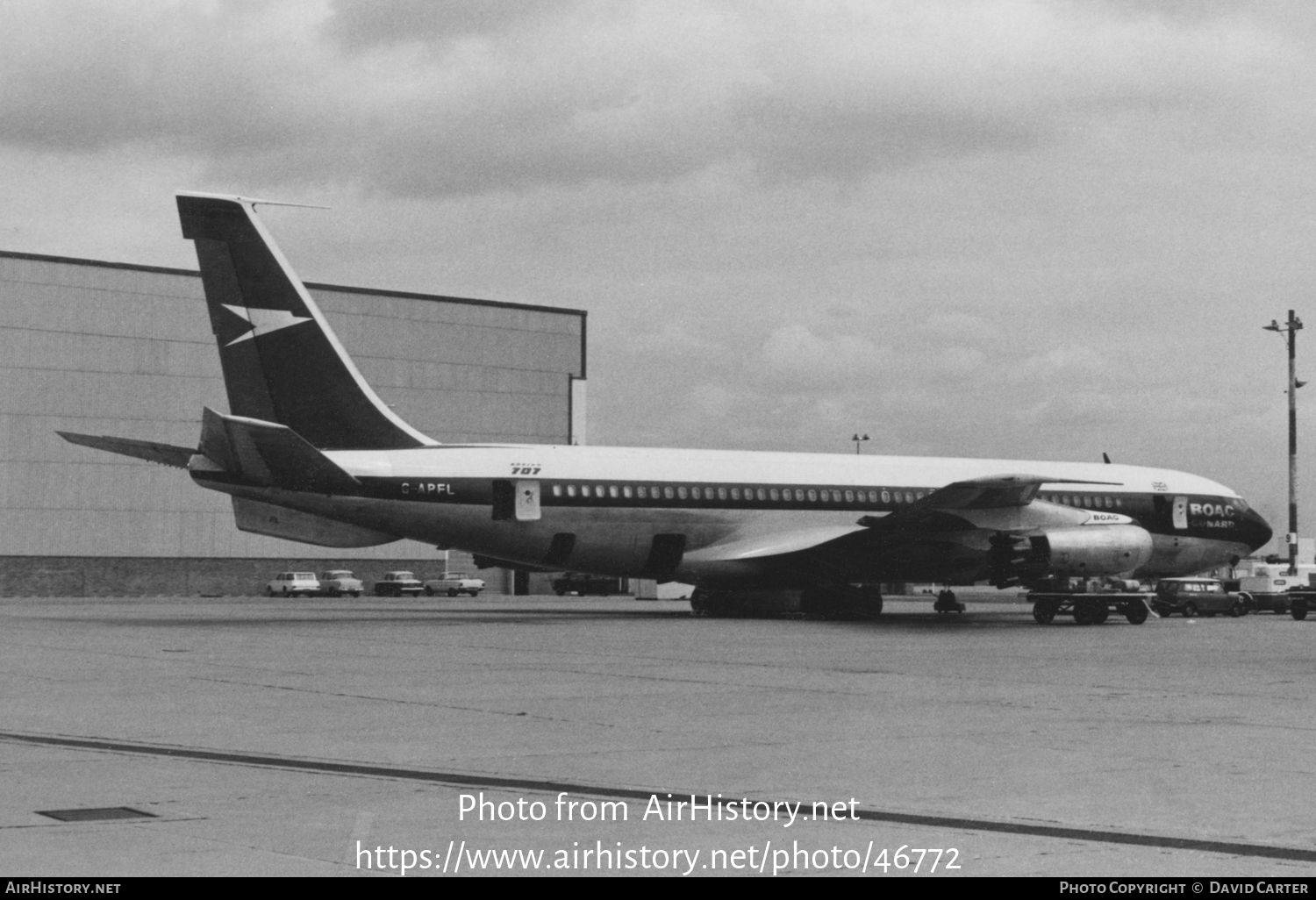 Aircraft Photo of G-APFL | Boeing 707-436 | BOAC-Cunard | AirHistory.net #46772
