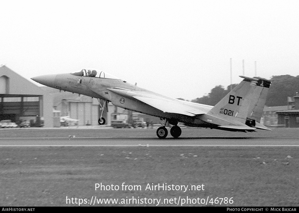 Aircraft Photo of 80-0021 / AF80-021 | McDonnell Douglas F-15C Eagle | USA - Air Force | AirHistory.net #46786